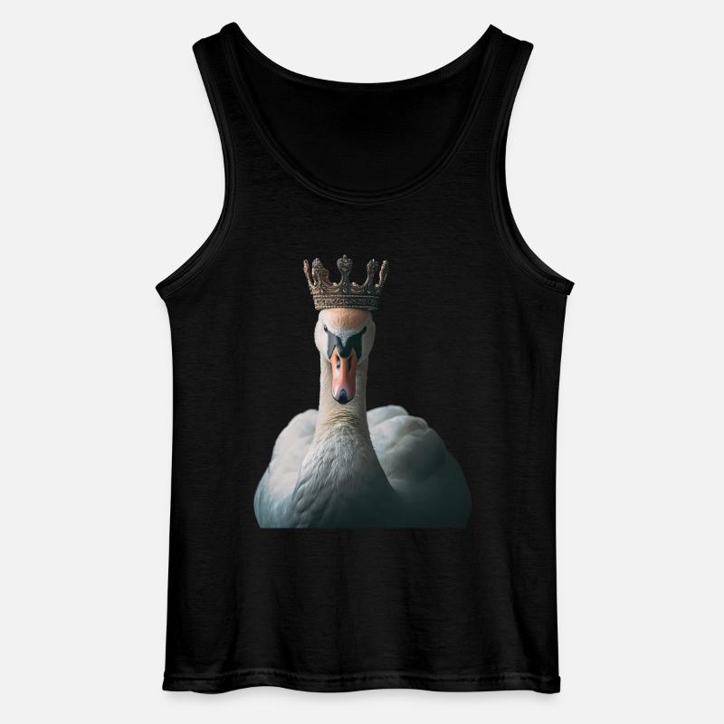 Schwan - Gildan Männer Tank Top - Schwarz