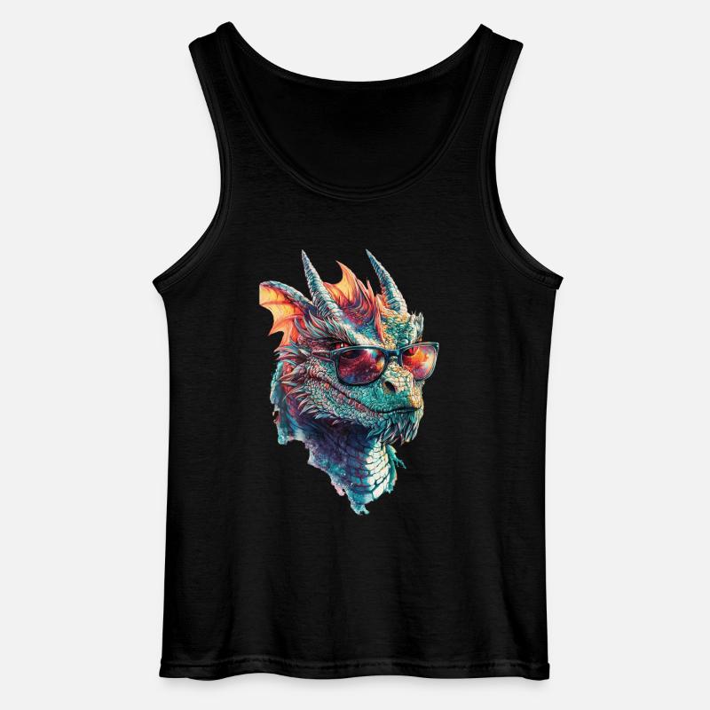 Drachen - Gildan Männer Tank Top - Schwarz