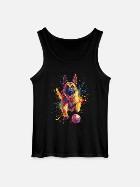 Belgischer Malinois - Gildan Männer Tank Top - Schwarz
