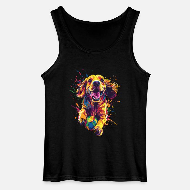 Cocker Spaniel - Gildan Männer Tank Top - Schwarz