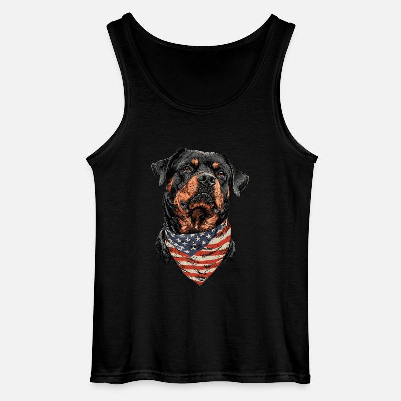 Rottweiler - Gildan Männer Tank Top - Schwarz