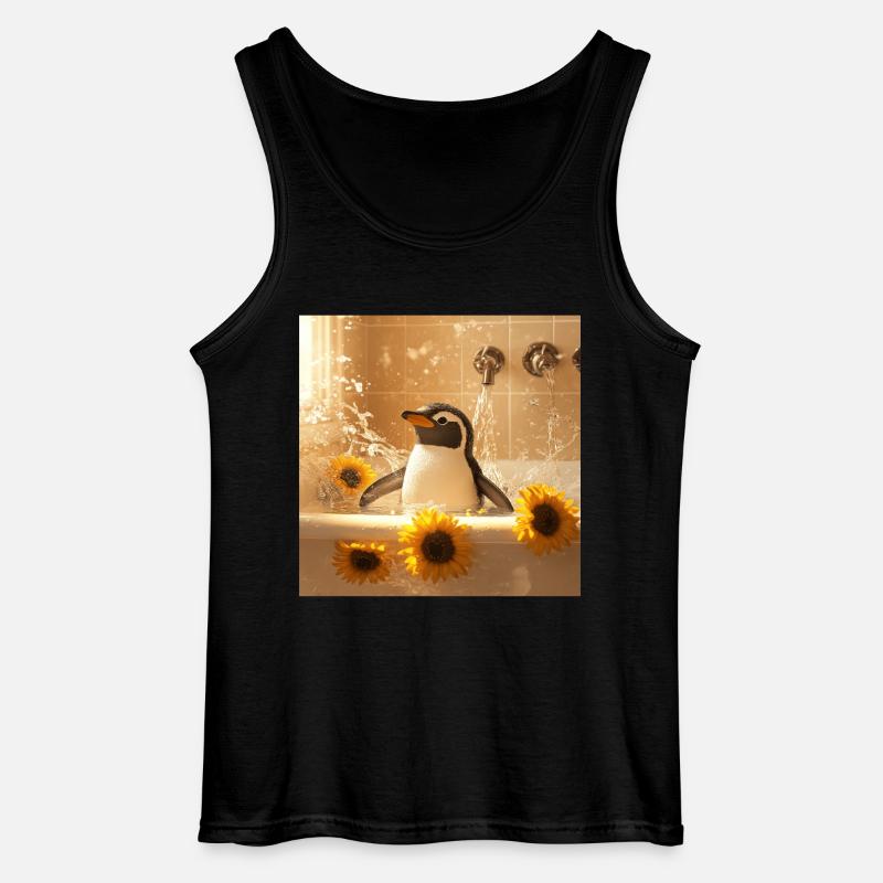 Pinguin - Gildan Männer Tank Top - Schwarz