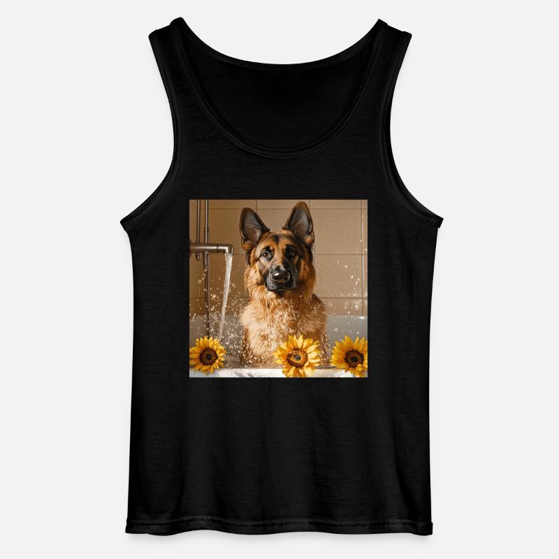 Deutscher Schäferhund - Gildan Männer Tank Top - Schwarz
