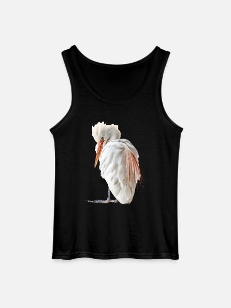 Reiher Vogel - Gildan Männer Tank Top - Schwarz