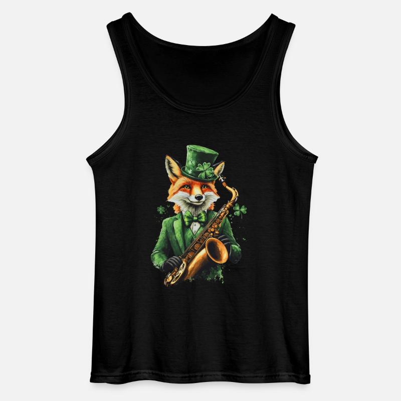 Fuchs - Gildan Männer Tank Top - Schwarz