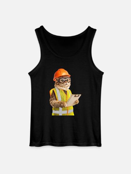 Katze - Gildan Männer Tank Top - Schwarz