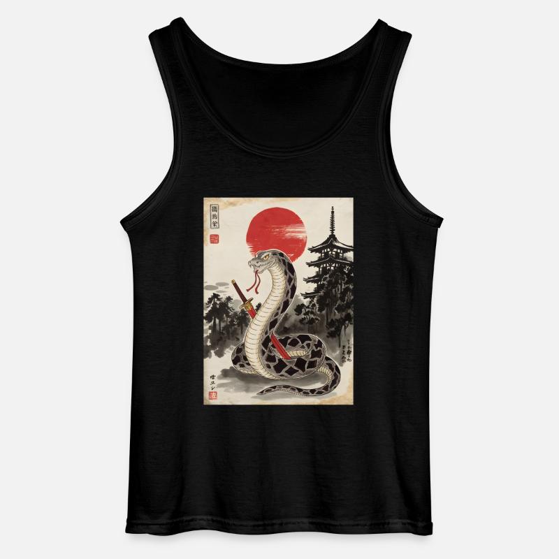 Samurai - Gildan Männer Tank Top - Schwarz