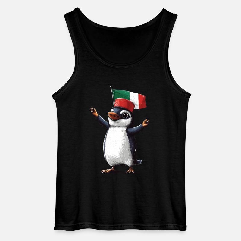 Pinguin - Gildan Männer Tank Top - Schwarz