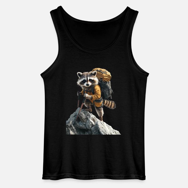 Waschbär - Gildan Männer Tank Top - Schwarz