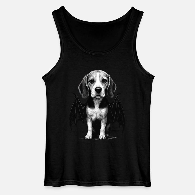 Beagle - Gildan Männer Tank Top - Schwarz