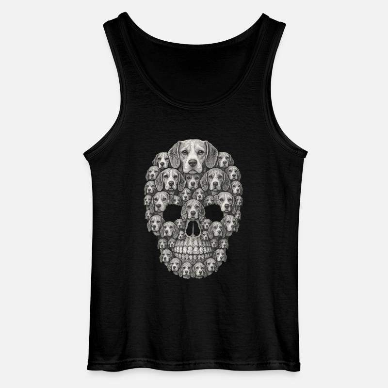 Beagle - Gildan Männer Tank Top - Schwarz