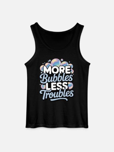 Blasen - Gildan Männer Tank Top - Schwarz