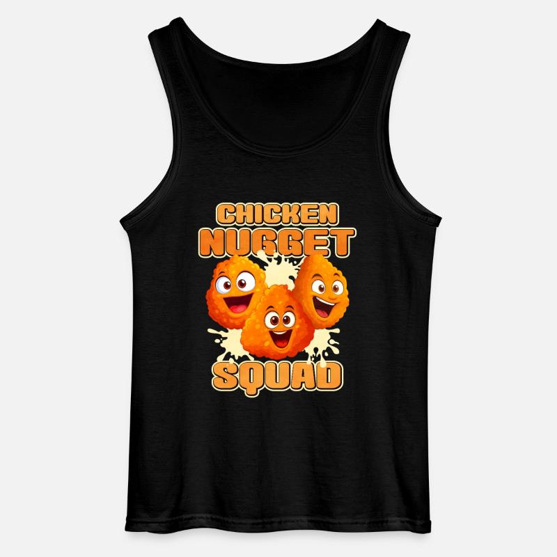 Chicken Nugget - Gildan Männer Tank Top - Schwarz