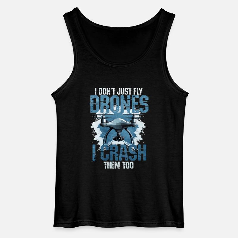 Drone - Gildan Männer Tank Top - Schwarz