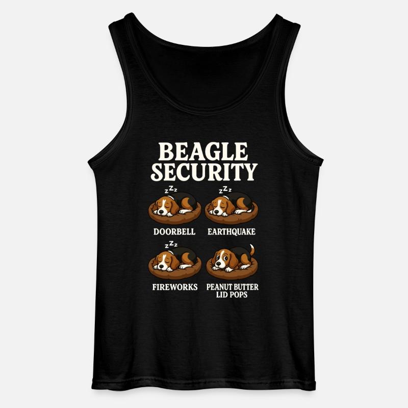 Beagle - Męski tank top Gildan - czarny