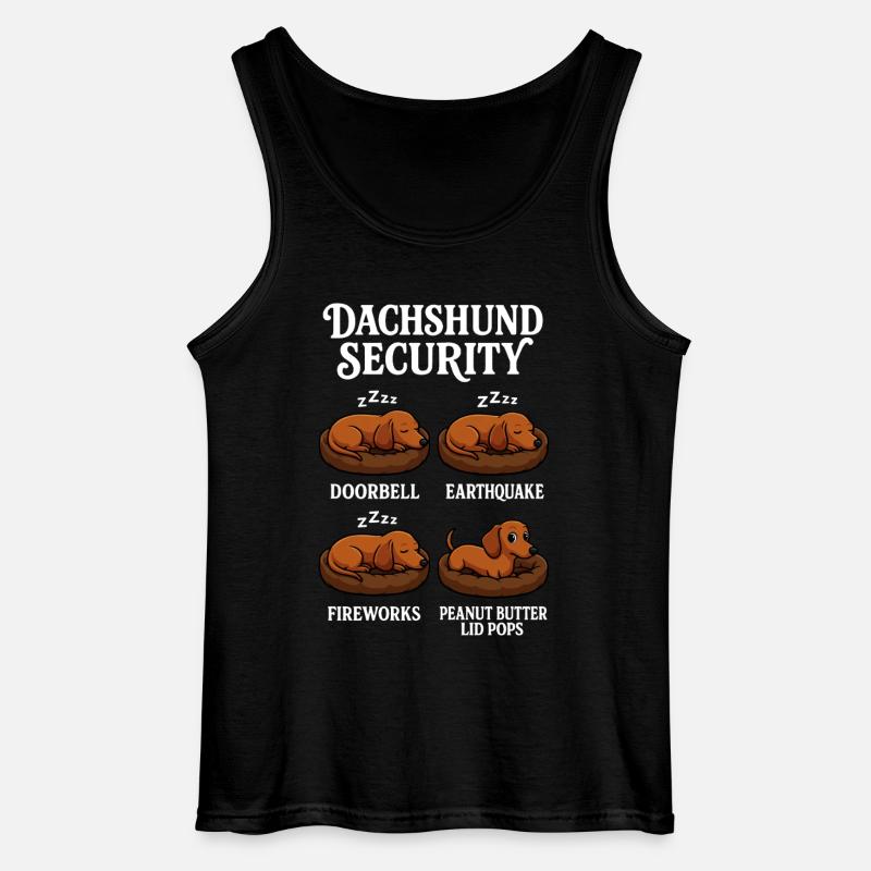 Dackel - Gildan Männer Tank Top - Schwarz