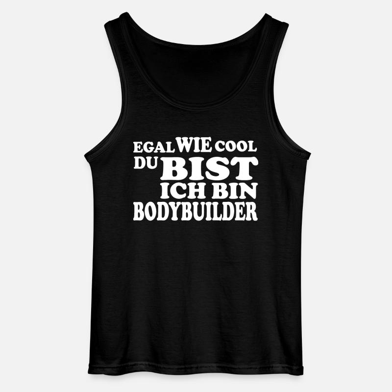 Bodybuilder - Gildan Männer Tank Top - Schwarz