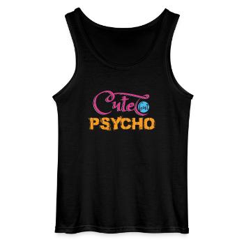 cute - Gildan Männer Tank Top - Schwarz - Vorne - AI Model Male 185 dark (185cm)