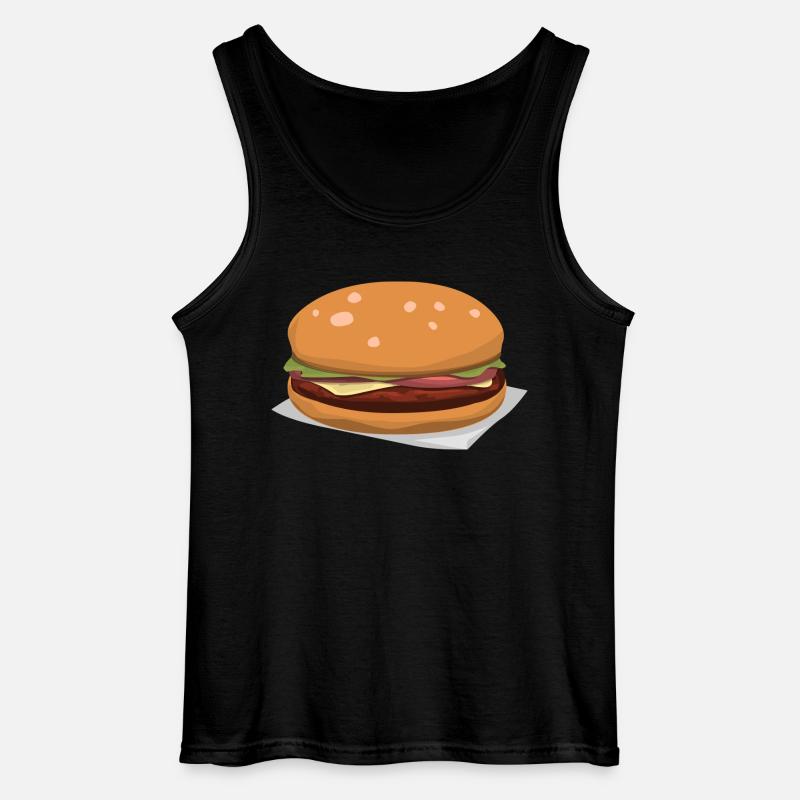Leckerer Hamburger - Gildan Männer Tank Top - Schwarz