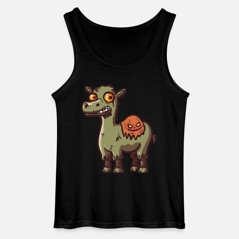 Kamel Halloween Lustig Zombie - Gildan Männer Tank Top - Schwarz