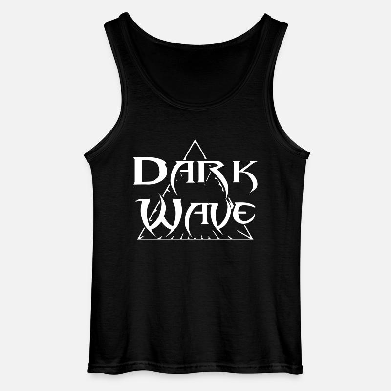 Dark Wave - Gildan Männer Tank Top - Schwarz