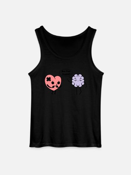 Learn Heart - Gildan Men’s Tank Top - black