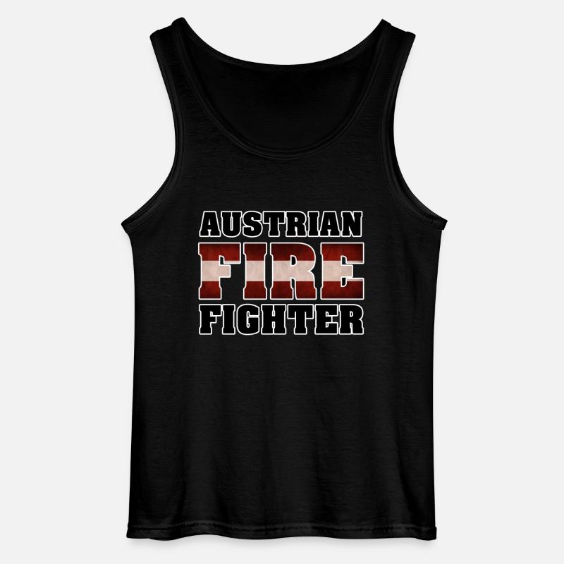Austrian Fire Fighter - Gildan Männer Tank Top - Schwarz