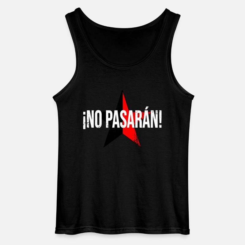 No pasarán! - Gildan Männer Tank Top - Schwarz