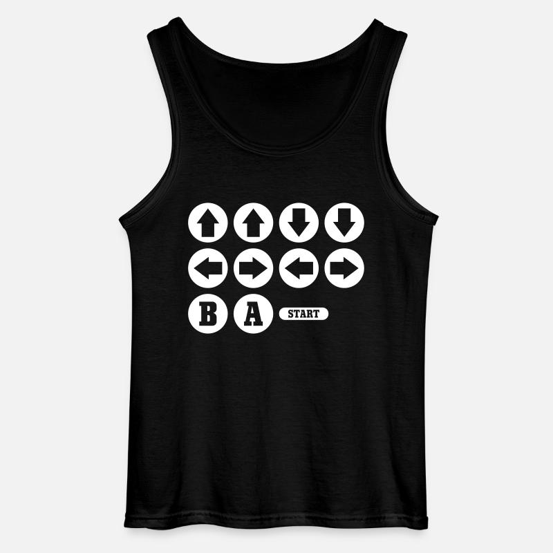 Cheat Code Video Game - Gildan Men’s Tank Top - black