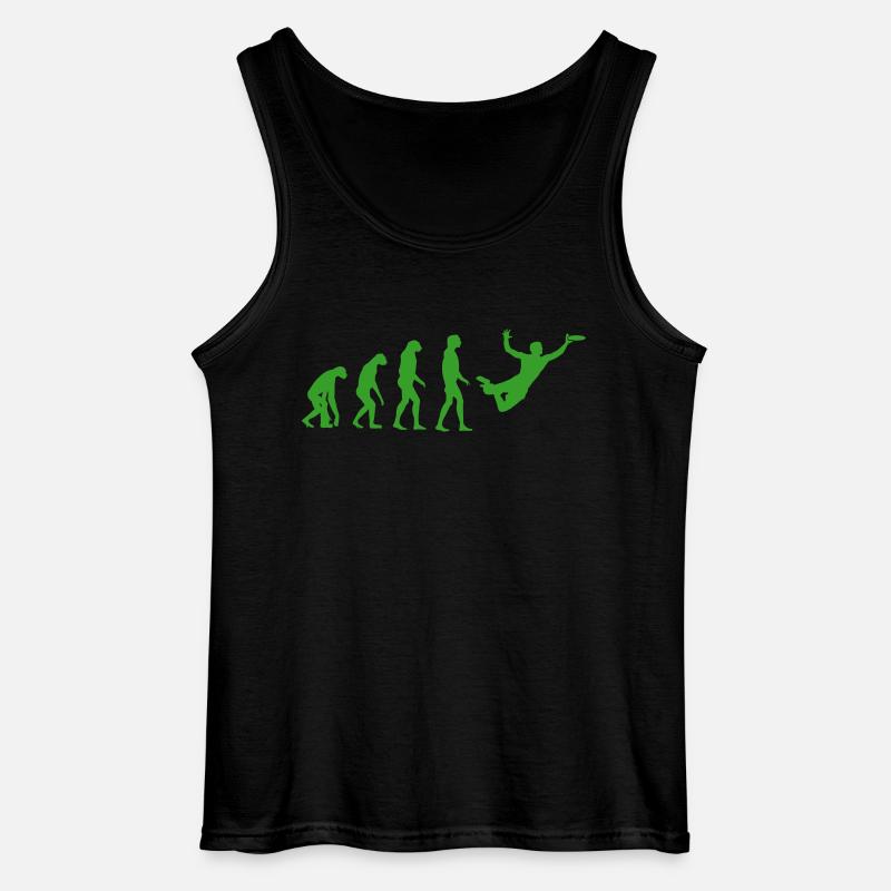 Ultimate Frisbee Evolution - Gildan Männer Tank Top - Schwarz