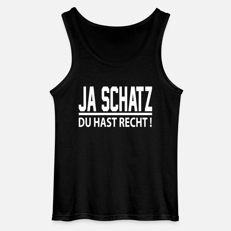 ja_schatz - Gildan Männer Tank Top - Schwarz