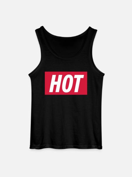 hot - Gildan Männer Tank Top - Schwarz
