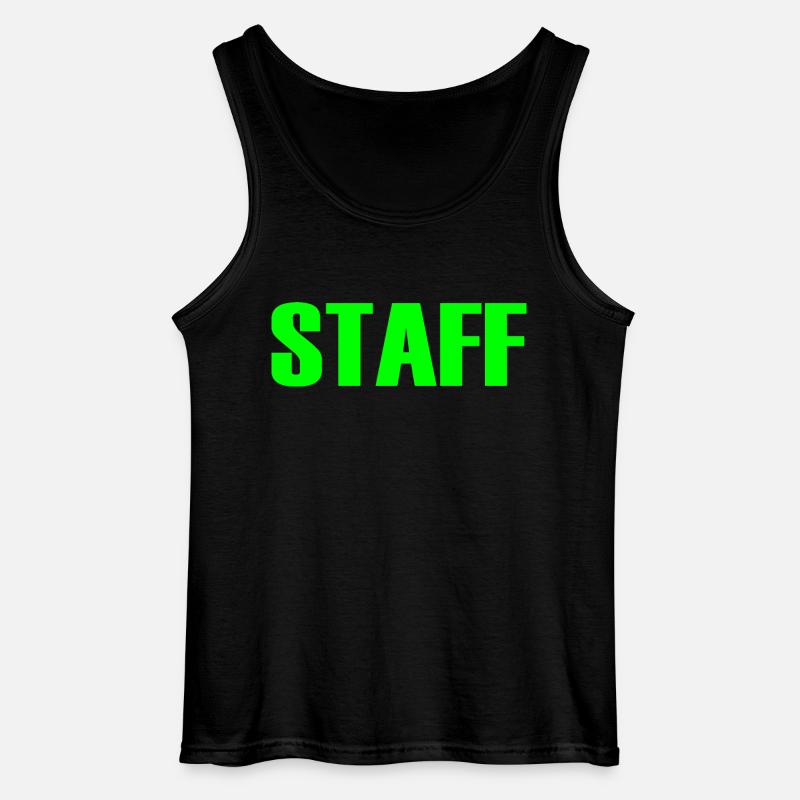 Staff - Gildan Männer Tank Top - Schwarz