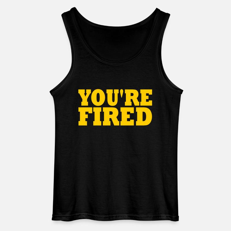 youre fired - Gildan Männer Tank Top - Schwarz