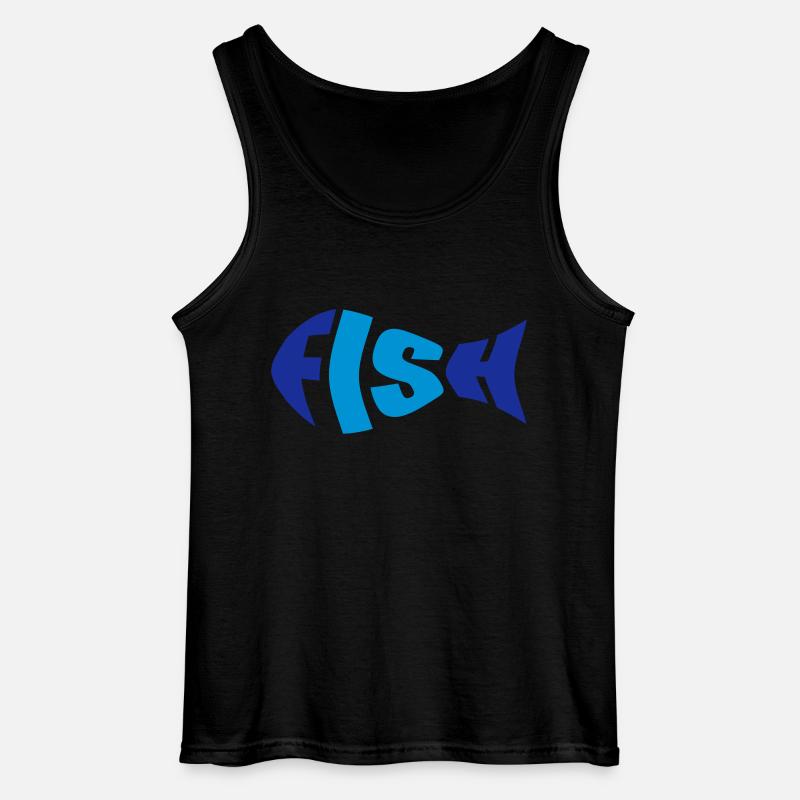 Fisch - Gildan Männer Tank Top - Schwarz