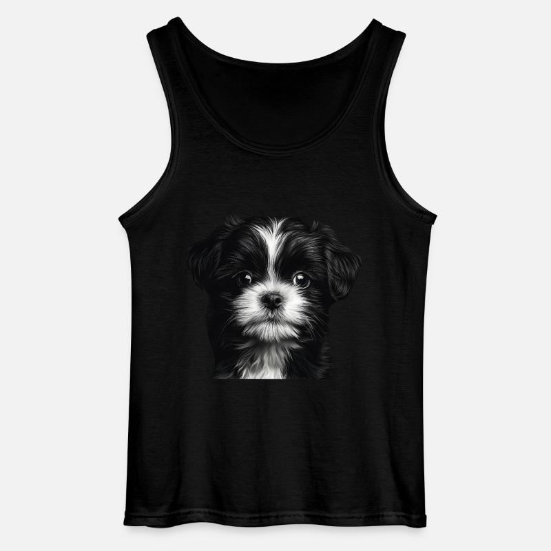Shih Tzu - Gildan Männer Tank Top - Schwarz