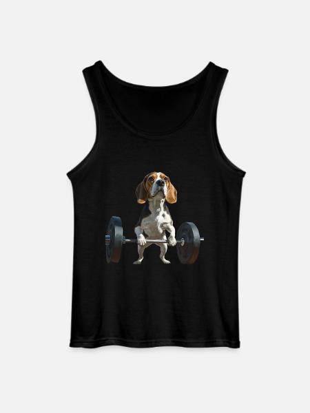 Beagle - Gildan Männer Tank Top - Schwarz
