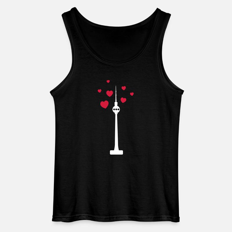 Berlin Tower - Gildan Männer Tank Top - Schwarz