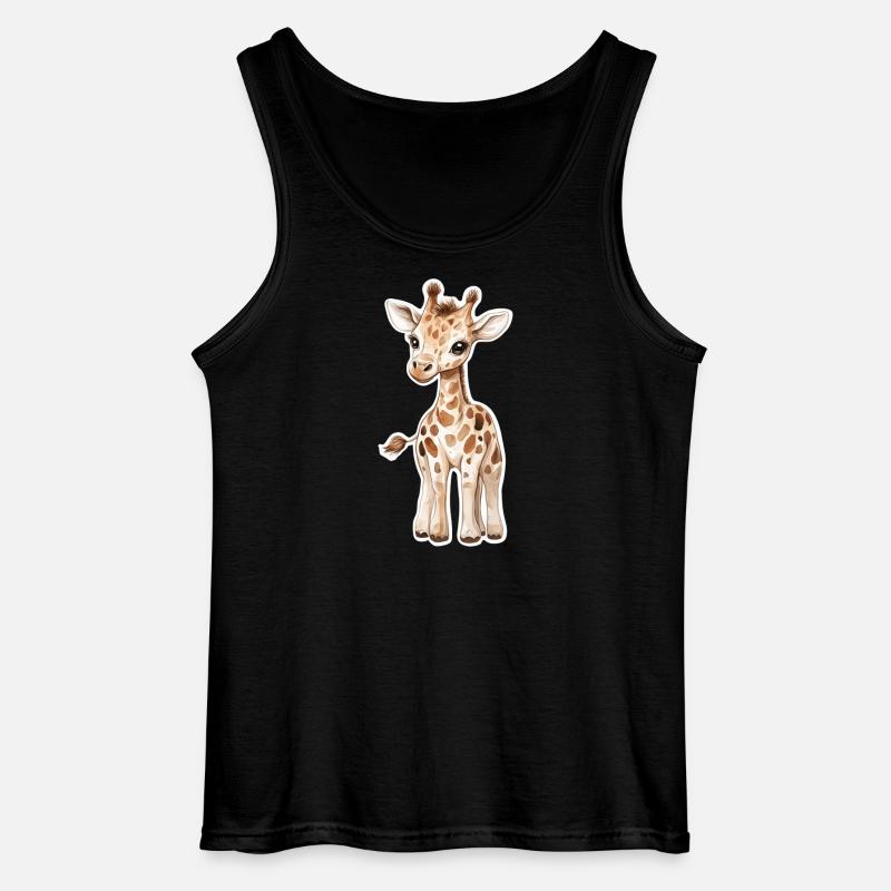 Giraffe - Gildan Männer Tank Top - Schwarz