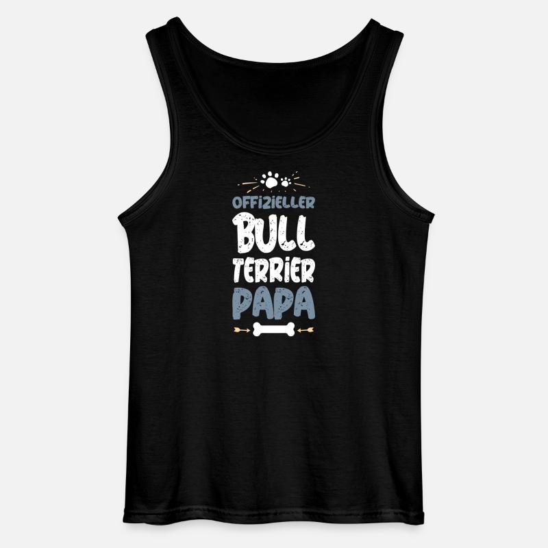 Offizieller Bull Terrier Papa - Gildan Männer Tank Top - Schwarz