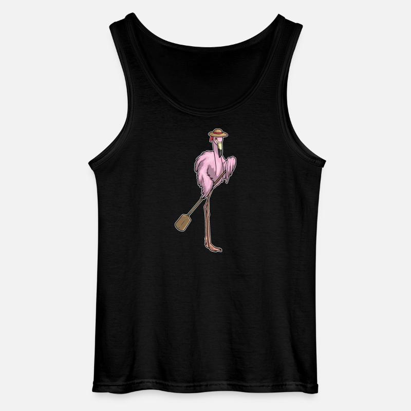 Flamingo Padel - Gildan Men’s Tank Top - black