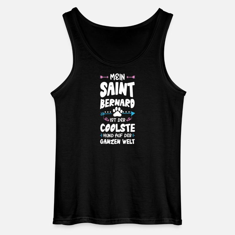 saint bernard bernhardiner hund spruch - Gildan Männer Tank Top - Schwarz