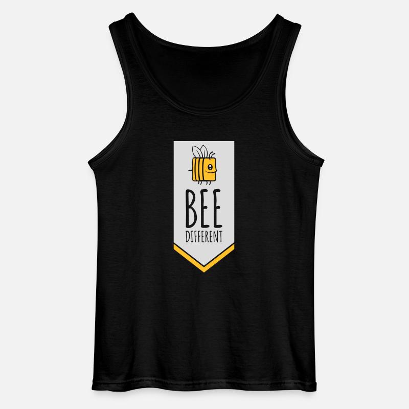 bee different saying quote - Gildan Men’s Tank Top - black
