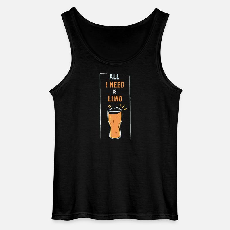 ALL I NEED IS LIMO - Gildan Männer Tank Top - Schwarz