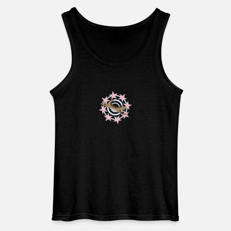 Emmana mit rosa Sternen - Gildan Männer Tank Top - Schwarz