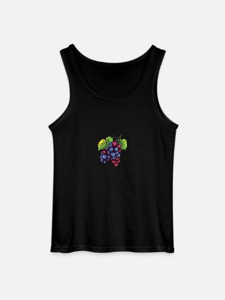 Grapes - Gildan Men’s Tank Top - black