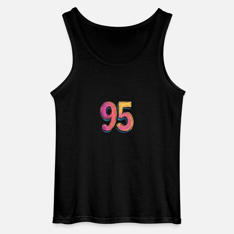 95 Zahl Comic - Gildan Männer Tank Top - Schwarz