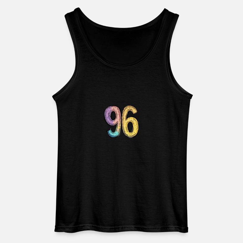 96 Zahl Comic - Gildan Männer Tank Top - Schwarz