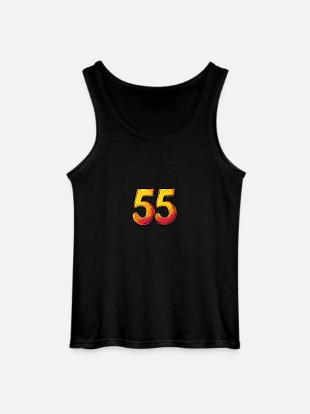 55 Number Comic - Gildan Men’s Tank Top - black