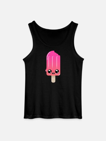 Isshot med glødende øjne - Gildan tanktop til mænd - sort
